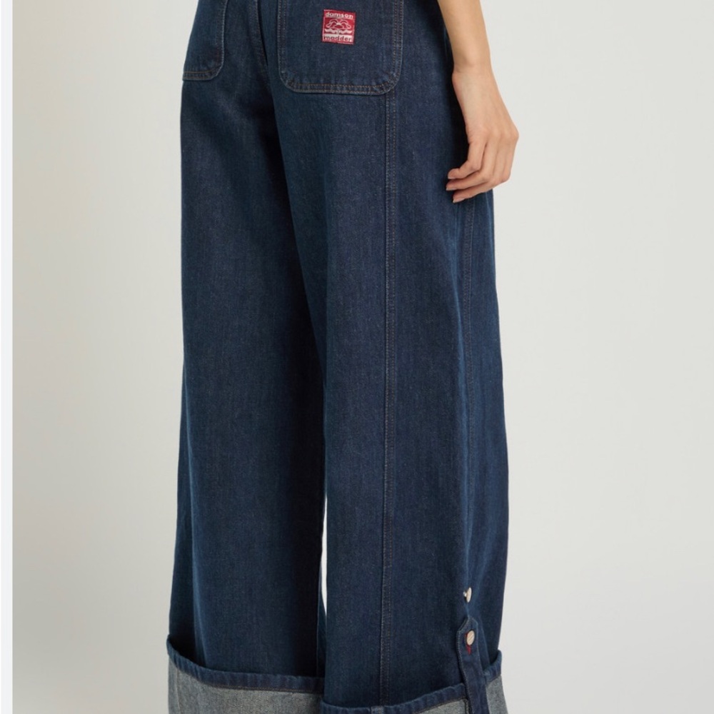 Relaxed Fit Men's Jeans in Mid Wash Blue - Vintage-Inspired Workwear